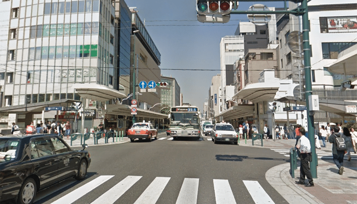河原町交差点周辺